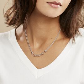 Collier Yutan Argent Blanc - Colliers fantaisie Femme | Histoire d’Or