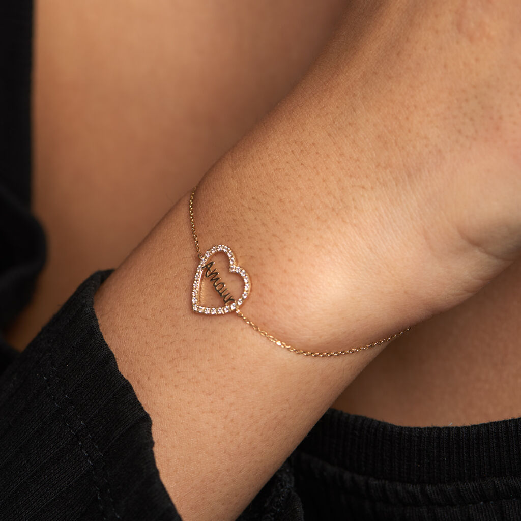 Bracelet Cowal Or Jaune Oxyde De Zirconium - Bracelets Femme | Histoire d’Or