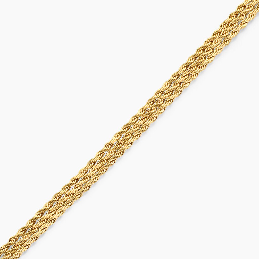 Bracelet Beatrix Acier Jaune - Bracelets cha&icirc;ne Femme | Histoire d&rsquo;Or