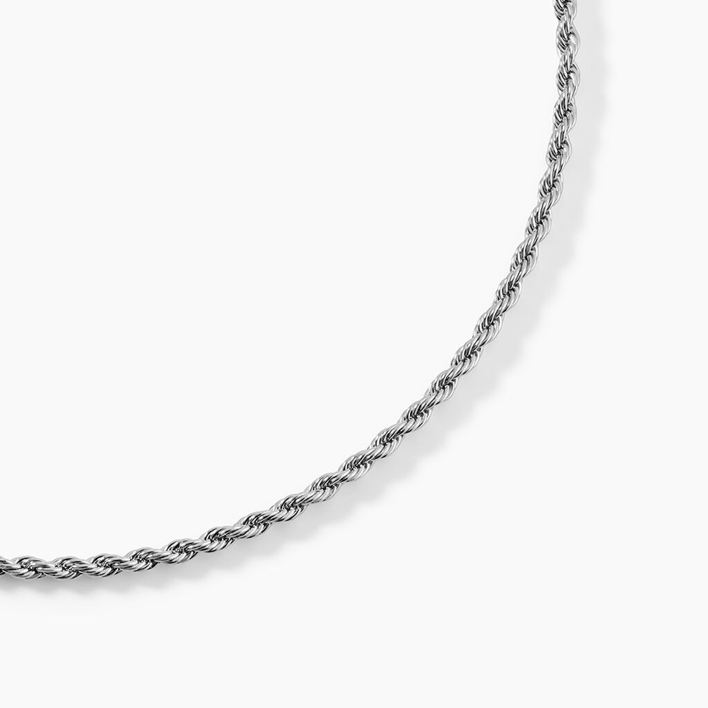 Collier Ambra Acier Blanc - Bijoux sans pierre Femme | Histoire d&rsquo;Or