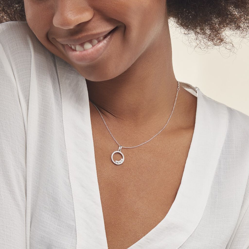 Collier Argent Ursine Oxydes De Zirconium - Colliers fantaisie Femme | Histoire d’Or
