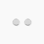 Boucles D'oreilles Puces Apoline Argent Blanc - Boucles d'oreilles fantaisie Femme | Histoire d&rsquo;Or