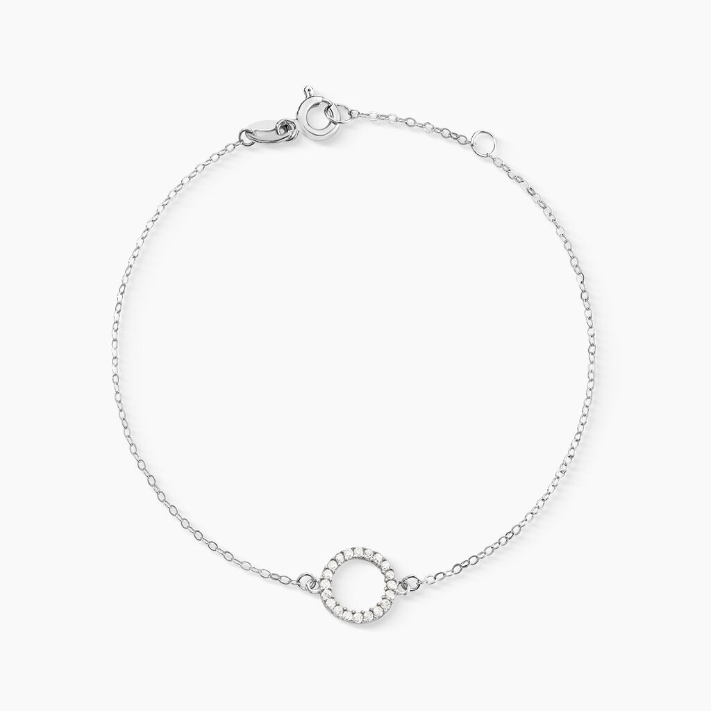 Bracelet Lim Or Blanc Oxyde De Zirconium - Bracelets Femme | Histoire d’Or