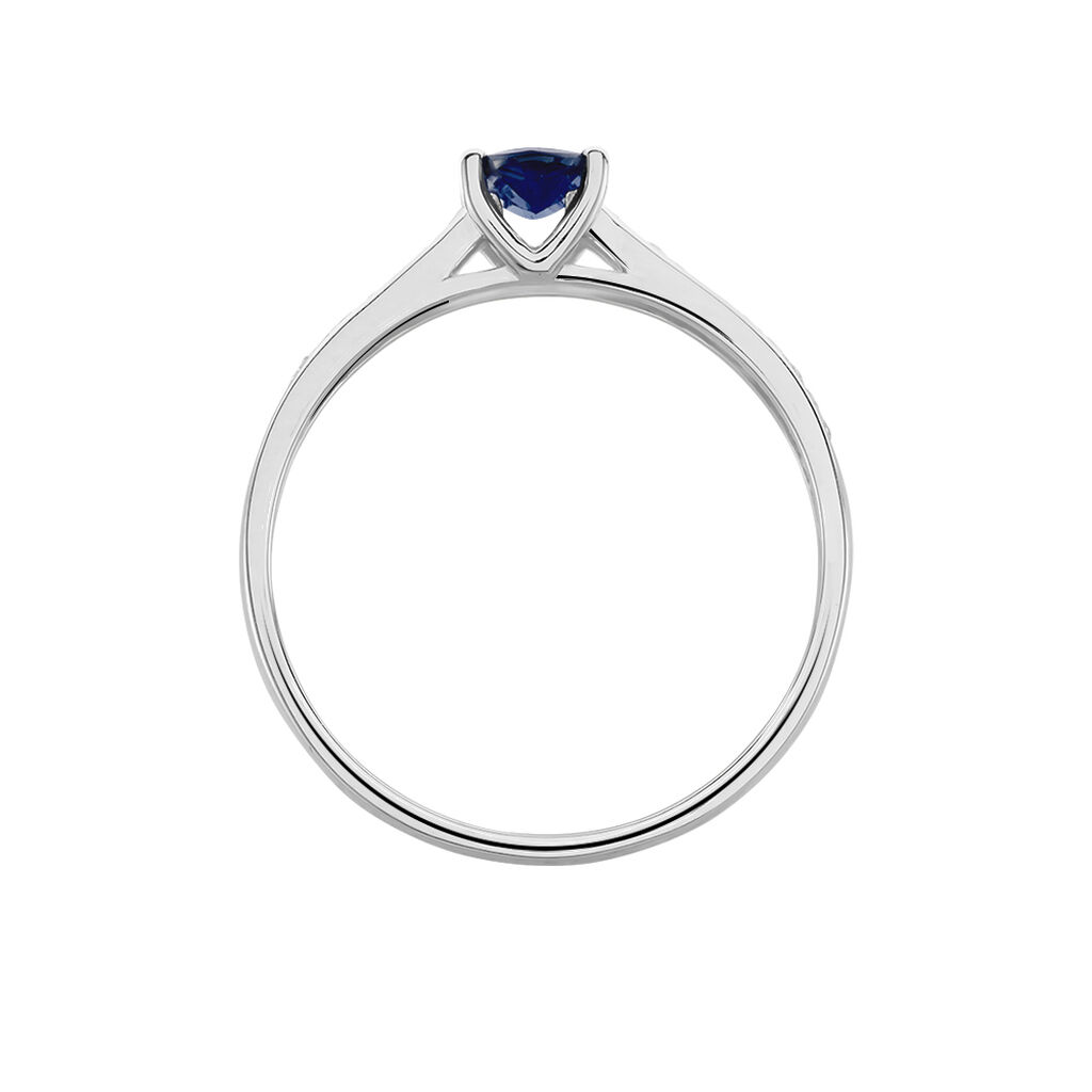 Bague Crista Or Blanc Saphir Et Diamant - Bagues solitaires Femme | Histoire d’Or