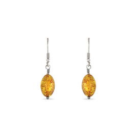 Boucles D'oreilles Argent Blanc Ilena Ambre - Boucles d'oreilles fantaisie Femme | Histoire d’Or
