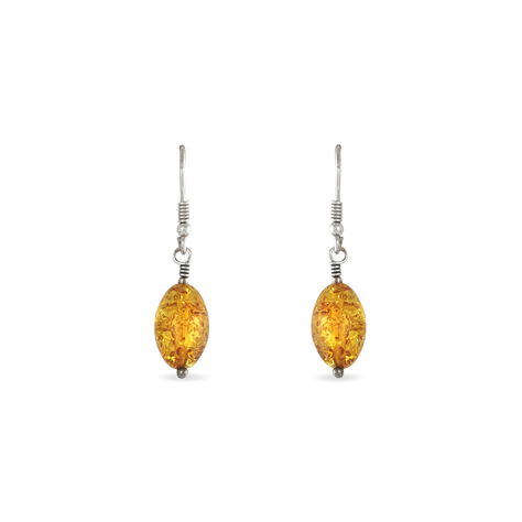 Boucles D'oreilles Argent Blanc Ilena Ambre - Boucles d'oreilles fantaisie Femme | Histoire d’Or