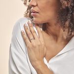Bague Emma-lise Or Blanc Diamant - Bagues solitaires Femme | Histoire d&rsquo;Or