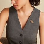 Broche Kamara Plaqu&eacute; Or Jaune - Autres bijoux Femme | Histoire d&rsquo;Or