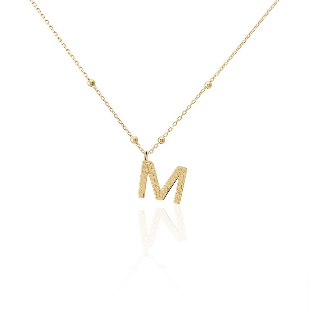 Collier Plaqué Or Jaune Lettra - Colliers fantaisie Femme | Histoire d’Or