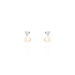 Boucles D'oreilles Pendantes Lorella Argent Blanc Perle De Culture - Boucles d'oreilles fantaisie Femme | Histoire d’Or