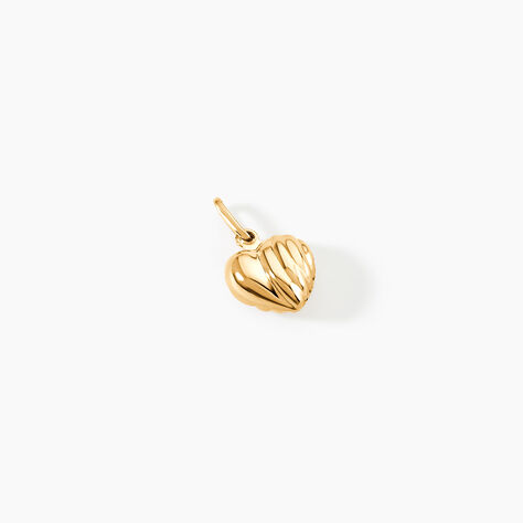 Pendentif Eudocie Coeur Stri Or Jaune - Pendentifs Famille | Histoire d&rsquo;Or