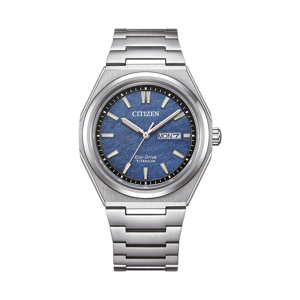 Montre Citizen Super Titanium 39.5 Bleu - Montres Homme | Histoire d&rsquo;Or