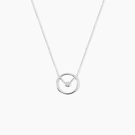 Collier Natalane Or Blanc Diamant - Colliers Femme | Histoire d&rsquo;Or