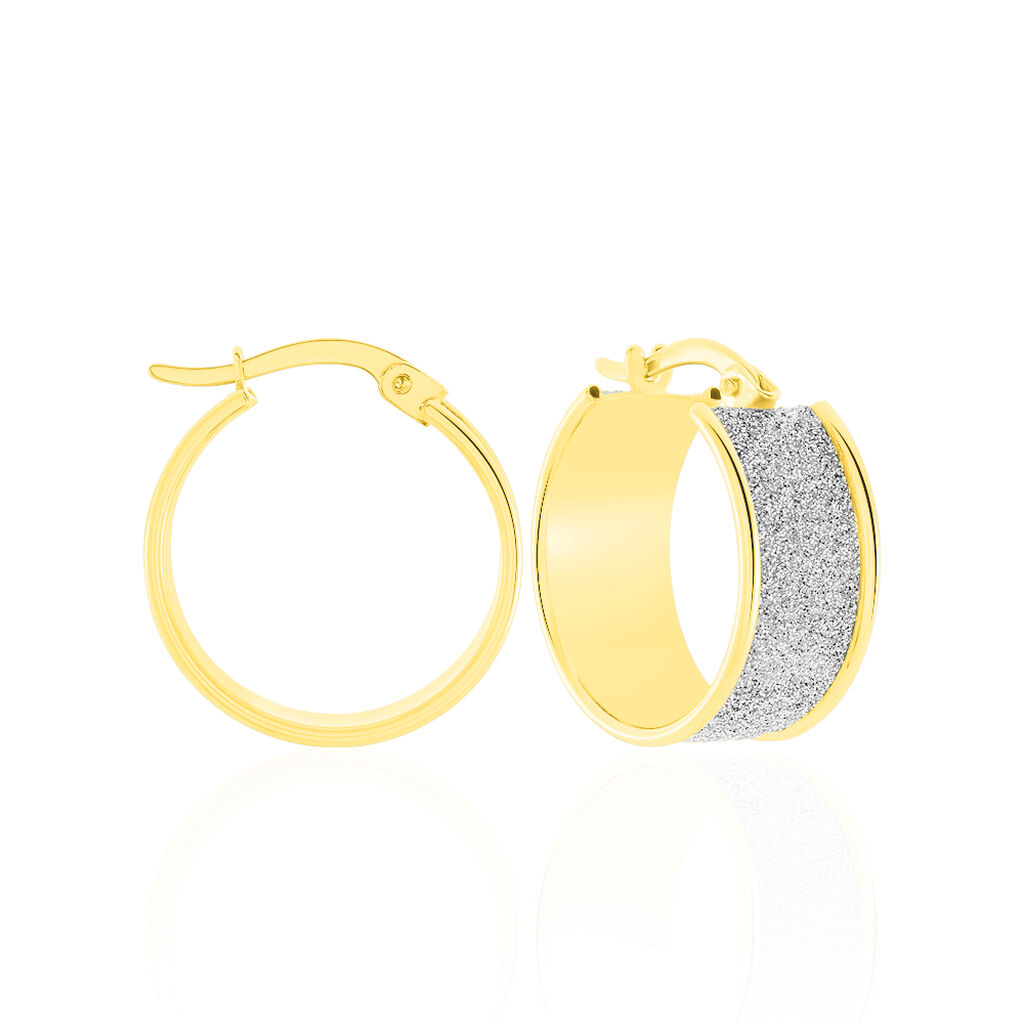 Cr&eacute;oles Lolly Or Bicolore - Boucles d'oreilles cr&eacute;oles Femme | Histoire d&rsquo;Or