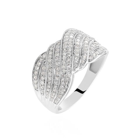 Bague Elfidia Or Blanc Diamant - Bagues avec pierre Femme | Histoire d’Or