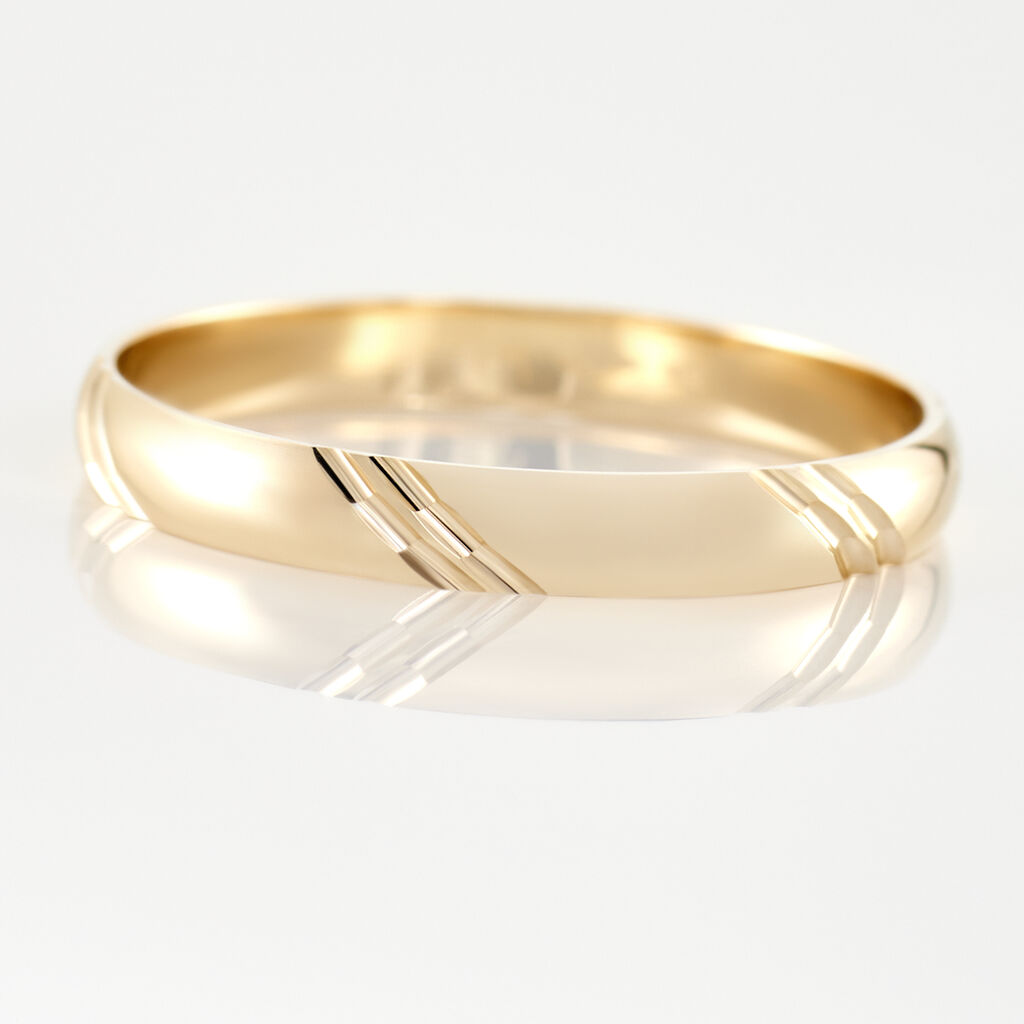 Alliance Massina Demi Jonc Classique Or Jaune - Alliances Unisex | Histoire d&rsquo;Or