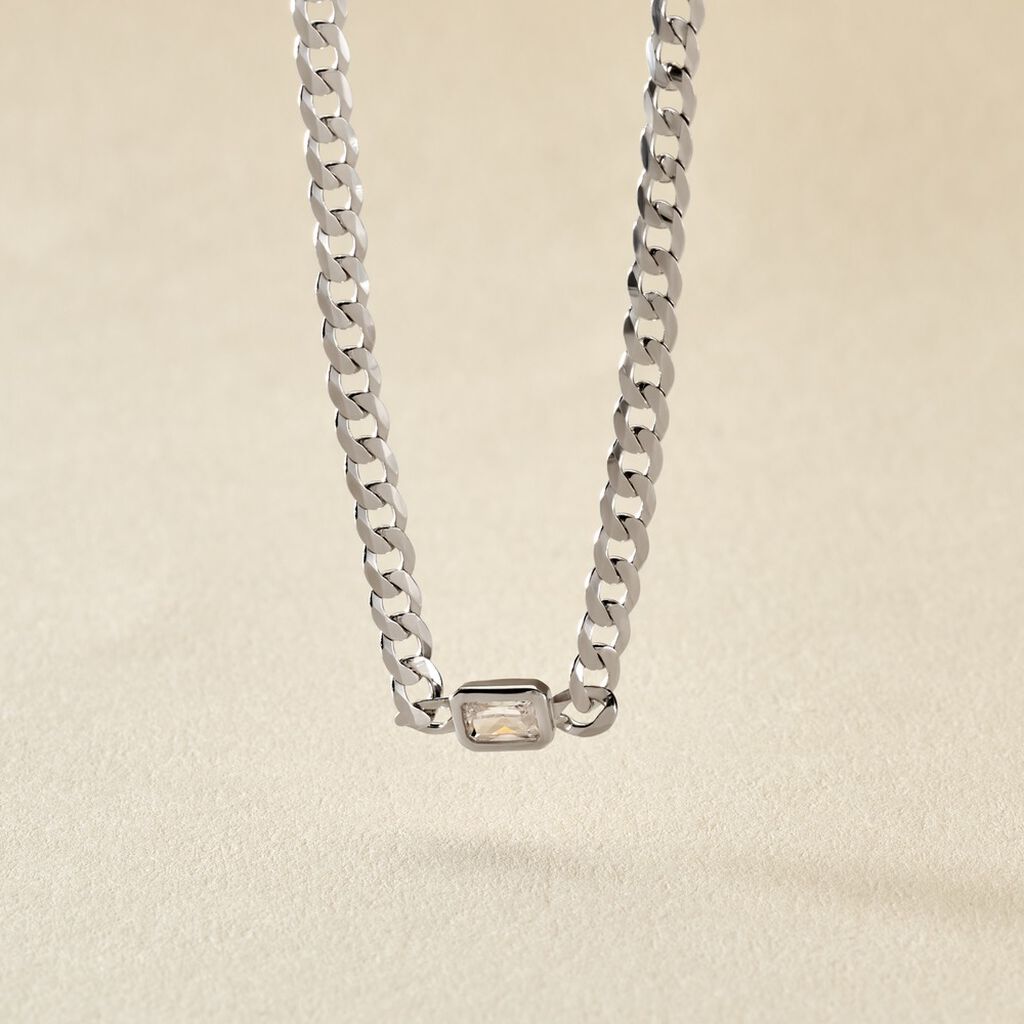 Collier Nexus Argent Blanc Oxyde De Zirconium - Colliers Femme | Histoire d’Or