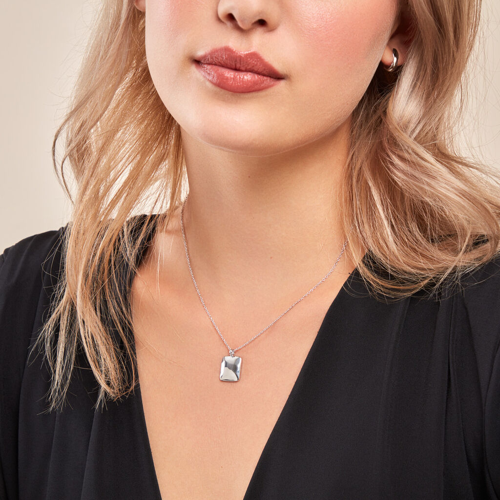 Collier Two Argent Blanc - Colliers fantaisie Femme | Histoire d’Or