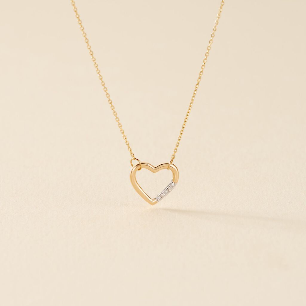 Collier Or Jaune Abiram Diamants - Colliers Femme | Histoire d’Or