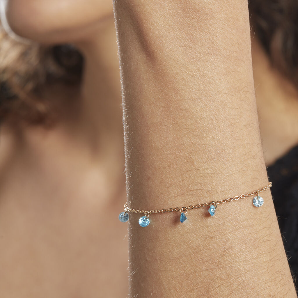 Bracelet Myosothis Plaqué Or Pierres - Bracelets Femme | Histoire d’Or