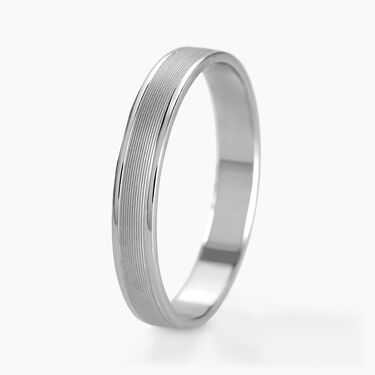 Alliance Aelyne Ruban Plat Argent Blanc