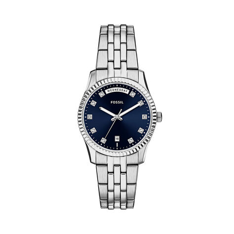 Montre Fossil Scarlette Bleu - Montres Femme | Histoire d&rsquo;Or