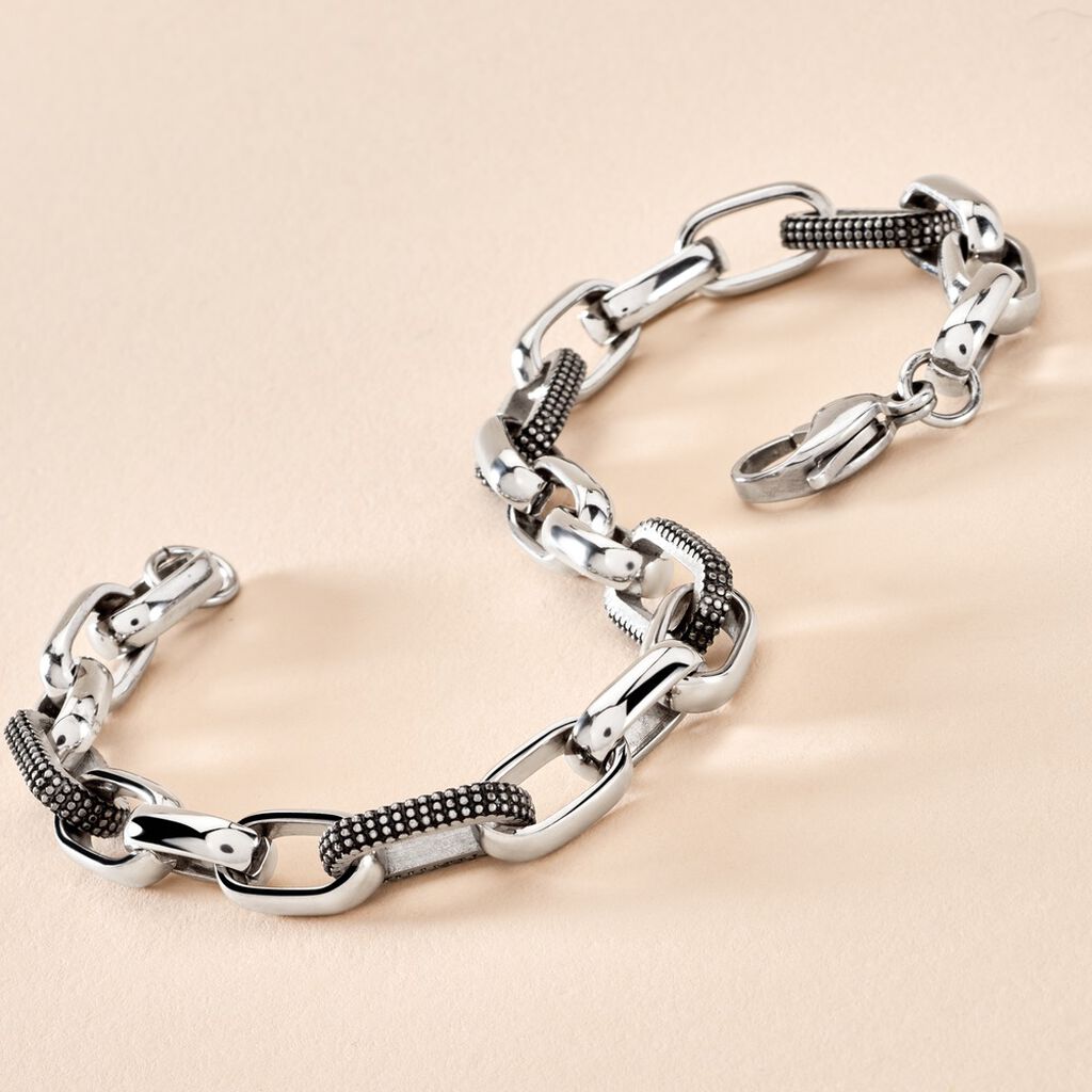 Bracelet Cesare Acier Blanc - Bracelets Homme | Histoire d&rsquo;Or