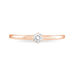 Bague Solitaire Natalia Or Rose Diamant - Bagues solitaires Femme | Histoire d’Or
