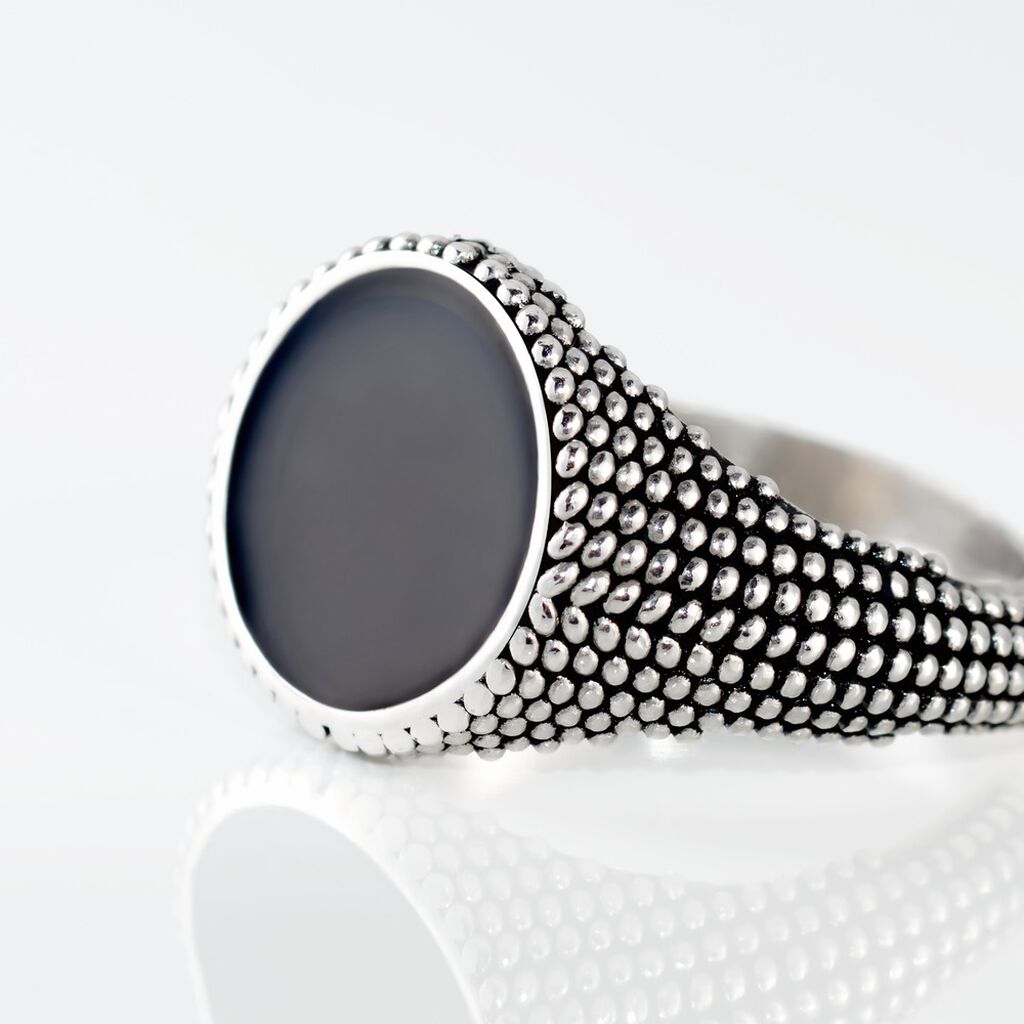 Bague Malek Argent Blanc - Bijoux Homme | Histoire d&rsquo;Or