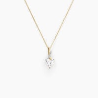 Collier Clothilde Or Jaune Oxyde De Zirconium