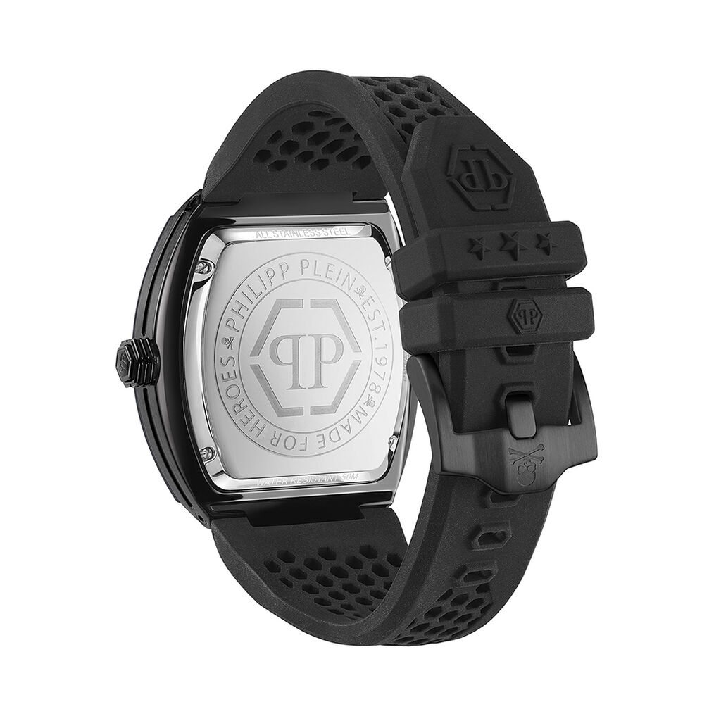 Montre Philipp Plein The Hexagon Phantom Noir - Montres Homme | Histoire d’Or