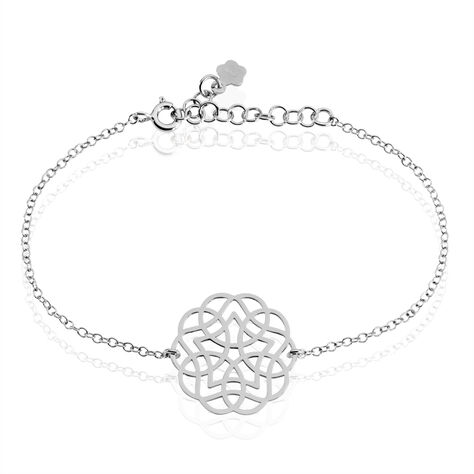 Bracelet Kaylane Argent Blanc - Bracelets chaîne Femme | Histoire d’Or
