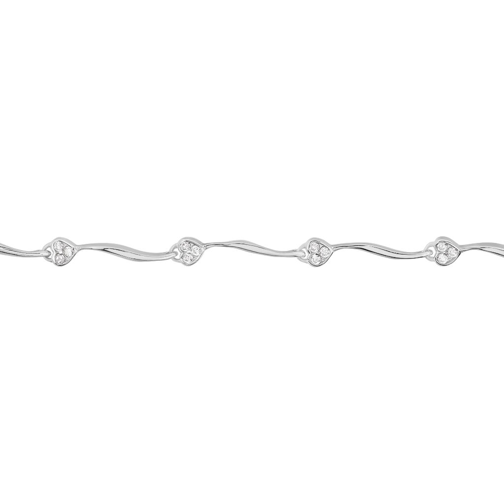 Bracelet Coliane Argent Blanc Oxyde De Zirconium - Bracelets Femme | Histoire d&rsquo;Or