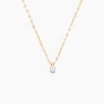 Collier Or Jaune Luminae Oxyde De Zirconium - Colliers Femme | Histoire d&rsquo;Or