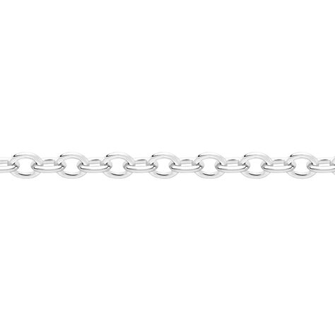 Chaîne Ilan Maille Forçat Ronde Or Blanc - Chaines Unisex | Histoire d’Or