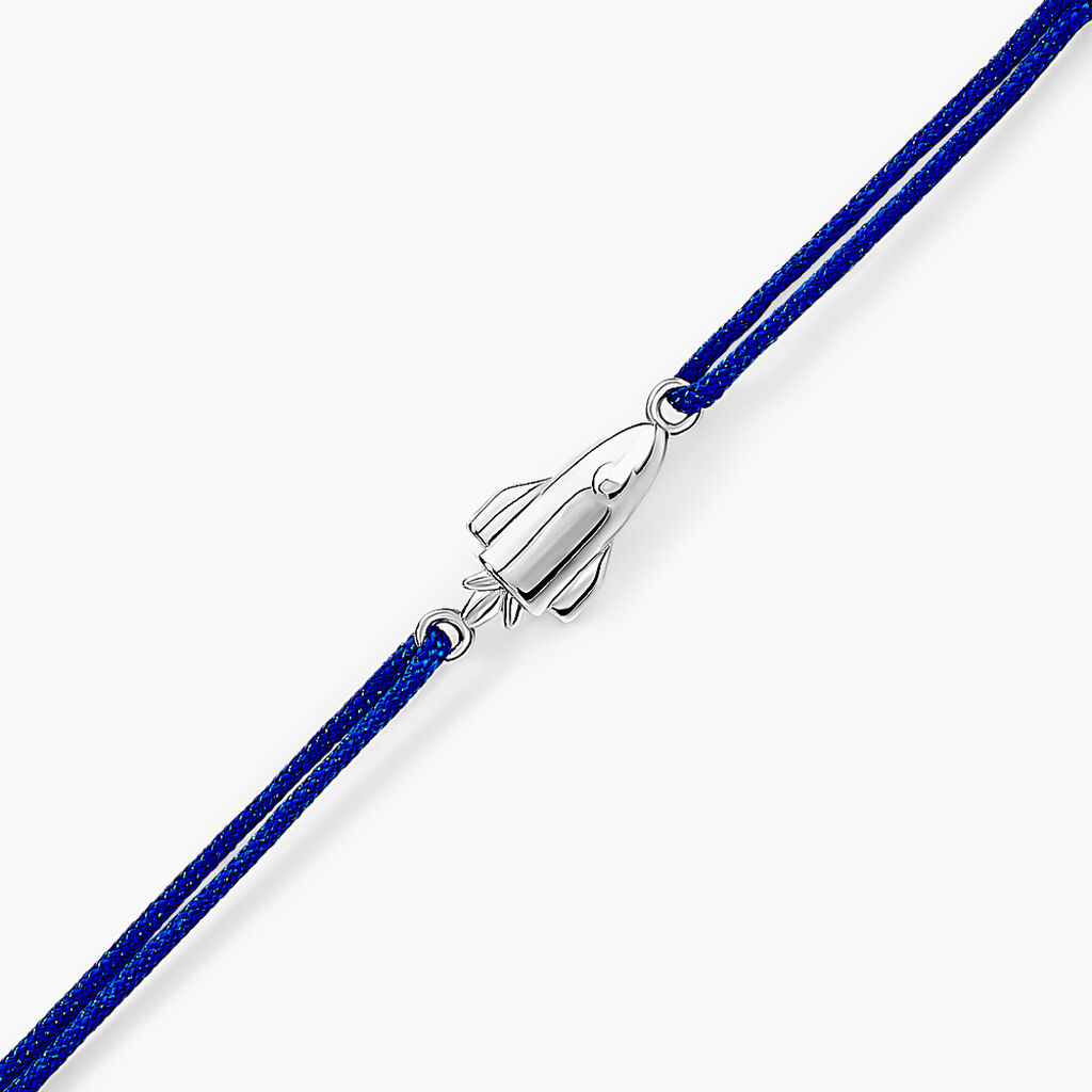 Bracelet Raven Argent Blanc - Bracelets cordon Femme | Histoire d’Or
