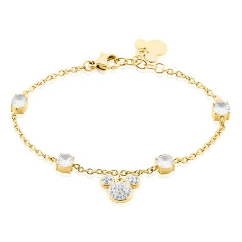 Bracelet Disney Acier Doré Oxyde - Bracelets Femme | Histoire d’Or