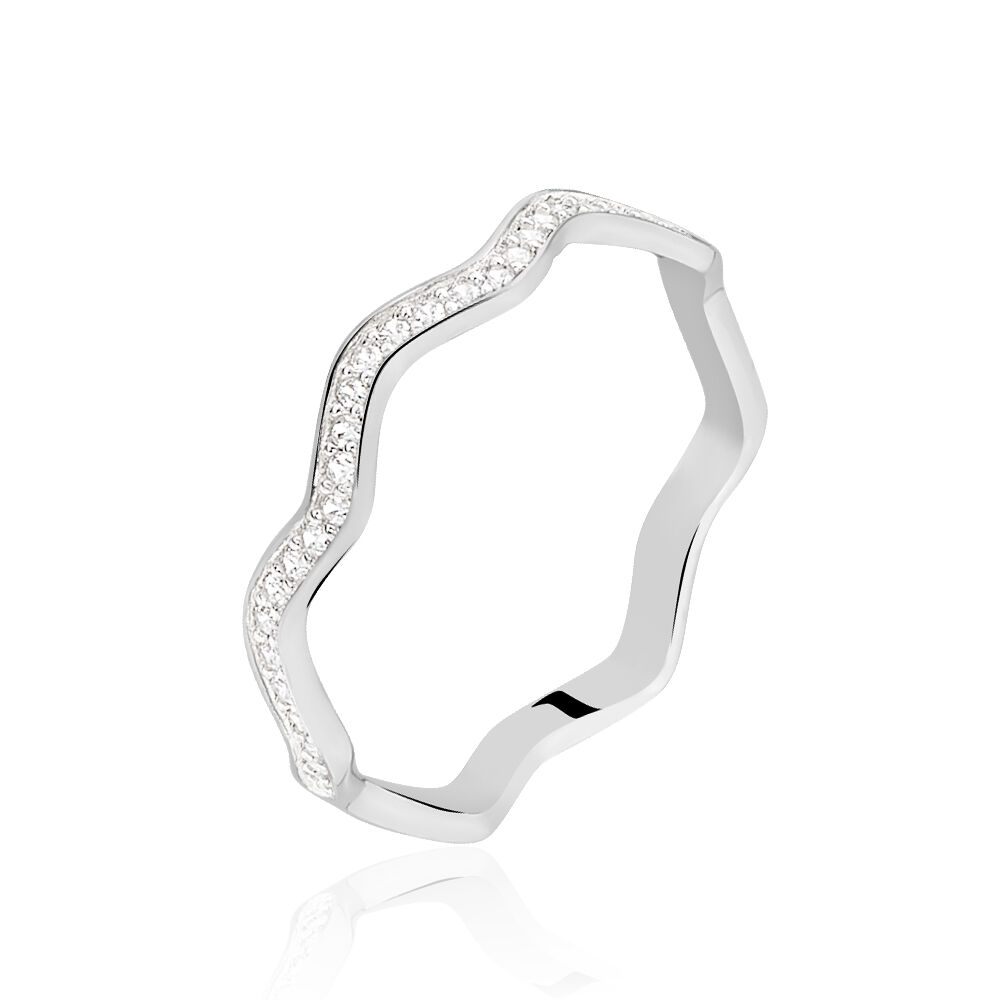 Bague vague argent new arrivals