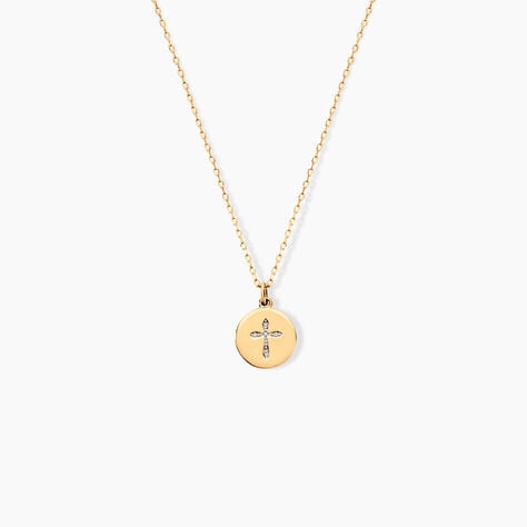 Collier Kristian Or Jaune Diamant - Colliers Femme | Histoire d’Or