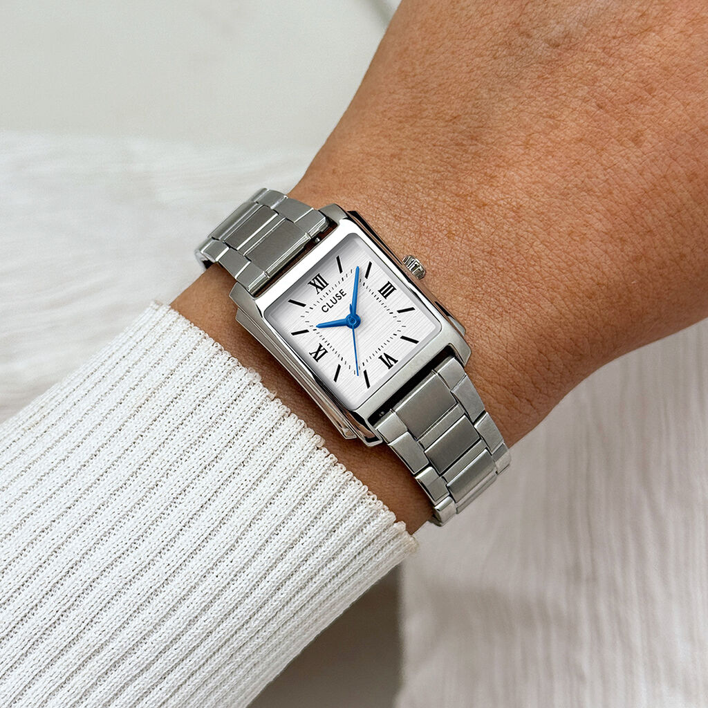 Montre Cluse Angl&eacute;e Argent&eacute; - F&ecirc;te des m&egrave;res Femme | Histoire d&rsquo;Or