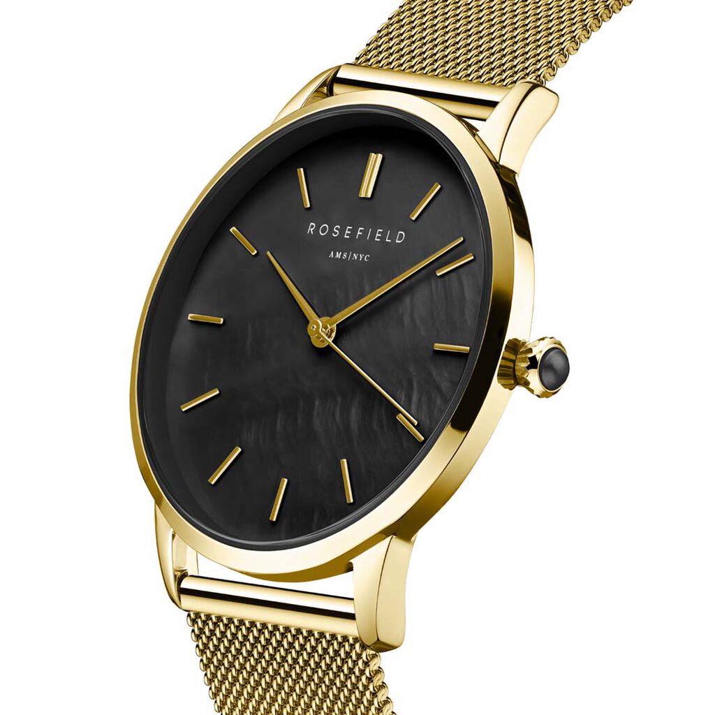 Montre Rosefield Pearl Edit Noir - Montres Femme | Histoire d’Or
