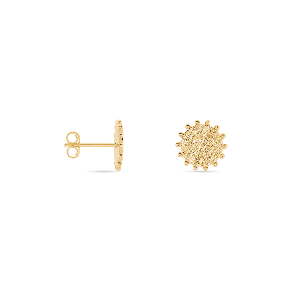 Boucles D'oreilles Puces Maggi Plaqué Or Jaune - Boucles d'oreilles fantaisie Femme | Histoire d’Or