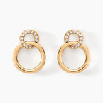 Boucles D'oreilles Pendantes Essia Plaqu&eacute; Or Jaune Oxyde De Zirconium - Boucles d'oreilles fantaisie Femme | Histoire d&rsquo;Or