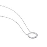 Collier Ela&iuml;s Argent Blanc Oxyde De Zirconium - Colliers fantaisie Femme | Histoire d&rsquo;Or