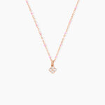 Collier Polka Argent Rose Oxyde De Zirconium - Colliers fantaisie Femme | Histoire d&rsquo;Or