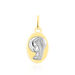 Pendentif Vierge Ovale Or Bicolore - Cadeaux de naissance Enfant | Histoire d’Or
