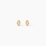 Boucles D'Oreilles Puces Steffie Plaqu&eacute; Or Jaune Oxyde De Zirconium - Boucles d'oreilles fantaisie Femme | Histoire d&rsquo;Or