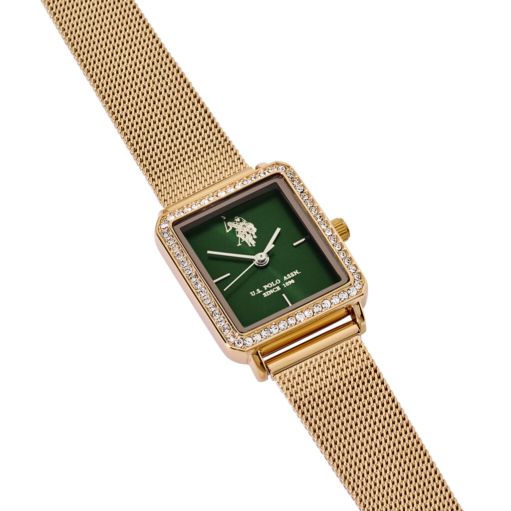 Montre U.s. Polo Juliette Vert - Id&eacute;es cadeaux Femme | Histoire d&rsquo;Or