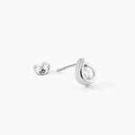 Boucles D'Oreilles Puces Grazia Argent Blanc Oxyde De Zirconium - Boucles d'oreilles fantaisie Femme | Histoire d&rsquo;Or