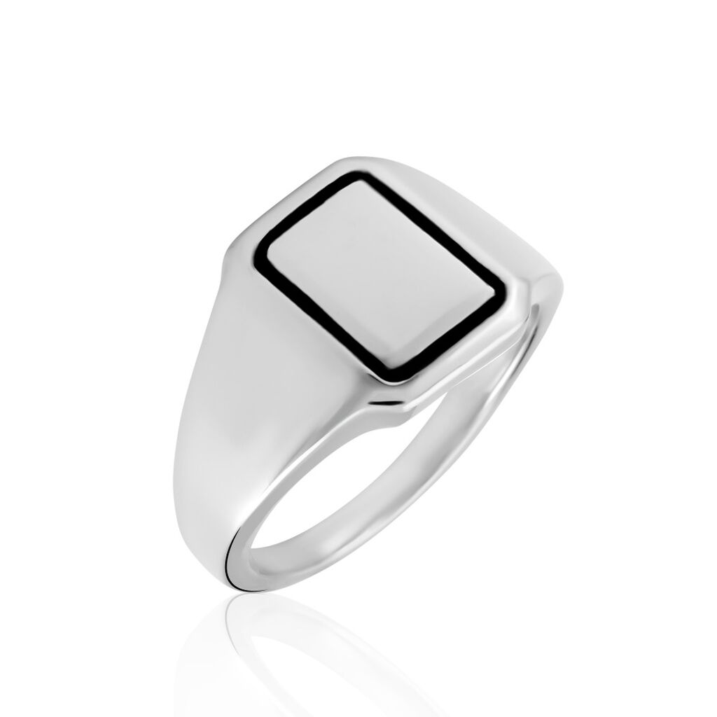 Chevalière Argent Blanc Said